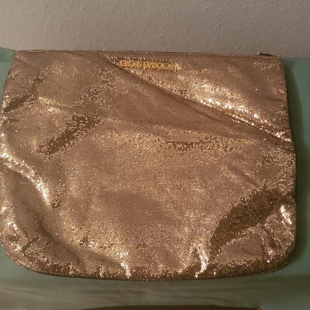 Victoria's Secret Gold Glitter Case
